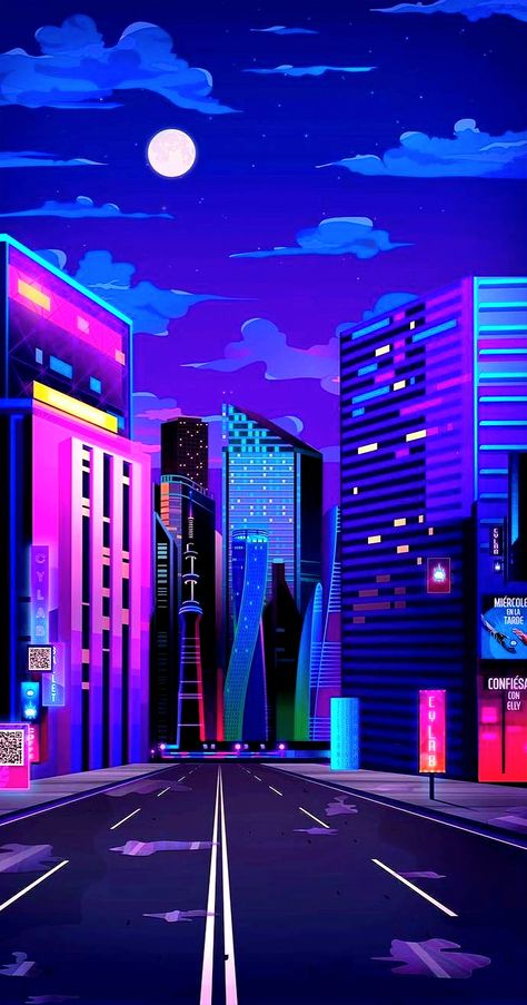 Futuristic Illustration Concept Art, Cityscape Concept Art, Cyberpunk City Art, City Night Background, Best Dark Wallpaper, Super Car Wallpaper, Hd Wallpaper For Pc, Best Car Photo, Cut Picture