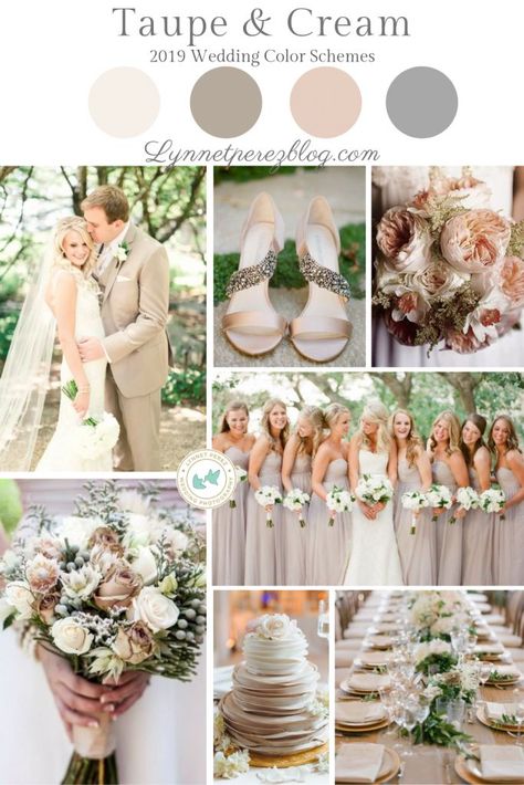 Top Wedding Colors, Sage Green Wedding Colors, Wedding Color Palette Summer, Taupe Wedding, Wedding Color Scheme, Wedding Reception Planning, Wedding Motifs, Neutral Wedding Colors, Wedding Color Trends