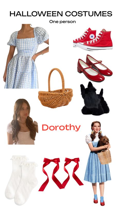 #dorothy #costume #halloween Dorthy Costume, Dorothy Halloween, Indiana Jones Costume, Dorothy Halloween Costume, Dorothy Costume, Halloween Parejas, Classy Halloween Costumes, Halloween Costume Outfits, Fantasias Halloween