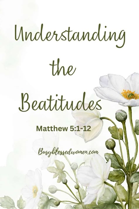 Beautitude Lesson, Be Attitudes Bible Lesson, Beattitudes Lesson, Bible Journaling Drawings, Beatitudes For Kids, Bible Study Apps, Honey In The Rock, Best Study Bible, Ladies Bible Study