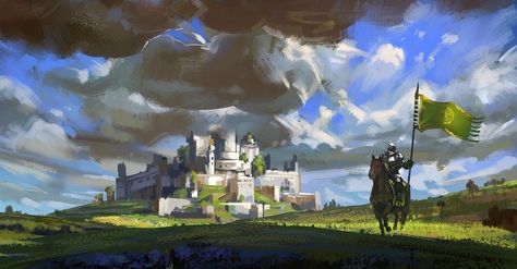 Highgarden as pictured by artist Kay Huang Summer Knight, Asoiaf Art, Game Of Thrones Art, Game Of Thrones Fans, Fantasy Castle, Fantasy Places, A Castle, Fire And Ice, Medieval Fantasy