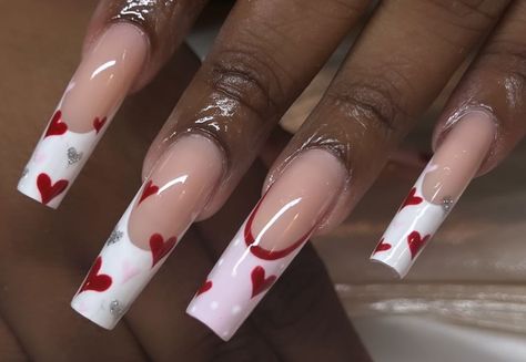 Valentine Day Nail Inspiration Valentine Nails, Pink Acrylic, Pink Acrylics, Pink Acrylic Nails, Nail Inspiration, Valentine's Day Nails, Nails Inspiration, Acrylic Nails, Nail Designs