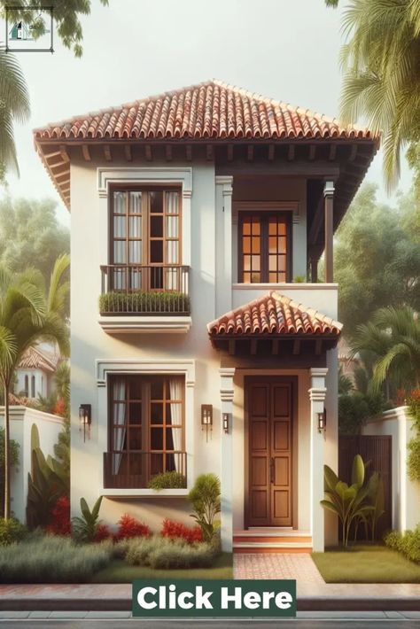 Spanish Revival Architecture, Playhouse Plan, Classic House Exterior, Duplex Design, Exterior House Color, Mediterranean Architecture, Mini Houses, Spanish Architecture, Casas The Sims 4