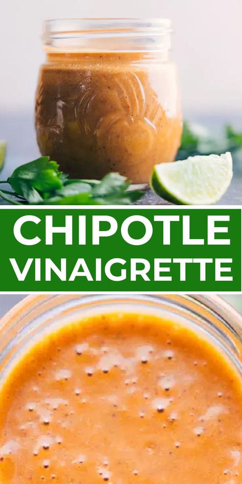 Chipotle Honey Vinaigrette, Healthy Dressing Recipes, Chipotle Vinaigrette, Honey Vinaigrette, Chipotle Dressing, Healthy Dressing, Salad Dressing Recipes Healthy, Food Salad, Pantry Ingredients