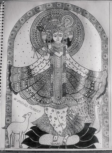 Shri Krishna mandala art Shri Krishna Mandala Art, Lord Krishna Mandala Art, Krishna Mandala Art, Krishna Mandala, Mandala Art Therapy, Shri Krishna, Lord Krishna Images, Krishna Images, Lord Krishna