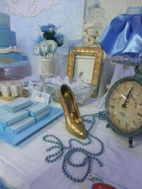 Camila 15 | CatchMyParty.com Cinderella Party Theme, Cinderella Birthday Party Decorations, Cinderella Birthday Party Ideas, Cinderella Bridal Shower, Cinderella Quinceanera Themes, Cinderella Wedding Theme, Cinderella Sweet 16, Cinderella Quinceanera, Themed Wedding Decorations