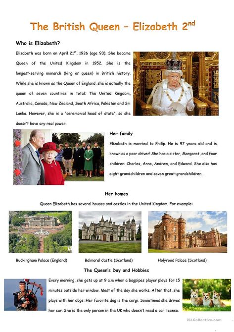 Queen Elizabeth Birthday, British Royal Family Tree, Queen Elizabeth 2, British Values, Cross Cultural Communication, Queen Victoria Family, Elizabeth 2, Royal Family Trees, Family Worksheet