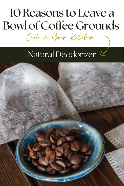 Tired of unpleasant kitchen odors? Try using coffee grounds as a natural deodorizer! Their porous nature traps odorous molecules, making them an eco-friendly alternative to chemical air fresheners. Coffee Air Freshener Diy, Natural Stove Top Air Freshener, Coffee Deodorizer, Baking Soda Fridge Deodorizer, Natural Air Freshener Diy Stove, Natural Odor Absorber, Room Deodorizer, Odor Absorber, Coffee Scented Candles