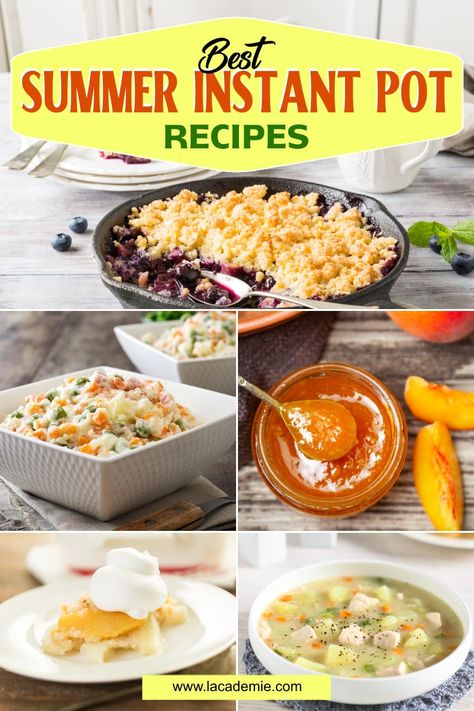 21+ Instant Pot Recipes to Rock Your Summer in 2024 Summer Instant Pot Recipes, French Brioche, Paleo Barbecue Sauce, Bruschetta Chicken Pasta, Bruschetta Toppings, Summer Soup, Winter Dishes, Vegetable Beef Soup, Summer Veggies