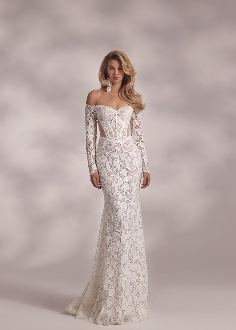 Priyanka Guipure Lace Wedding Dress, Lace Wedding Dress Long Sleeve, Floral Wedding Dresses, Guipure Lace Dress, Eva Lendel, Love Couture, Backless Evening Dress, Floral Wedding Dress, Modern Wedding Dress