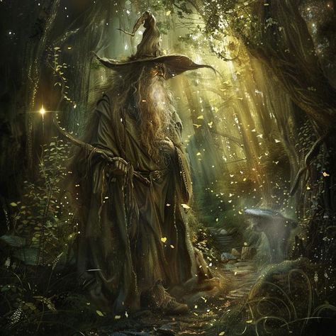 Discover this charming wizard artwork showcasing a magical woodland setting, perfect for fantasy enthusiasts. Let the enchanting sorcery of the forest come to life in this whimsical illustration. Dive into a mystical world of wizards, sorcerers, and fairy tales with this spellbinding piece. #wizardartwork #magical #enchantedforest #fantasyart #whimsical #mystical #illustration #fairytale #wizardry Forest Wizard, Mystical Illustration, Illustration Fairytale, Magical Woodland, Mystical World, Whimsical Illustration, Enchanted Forest, The Forest, Wizard