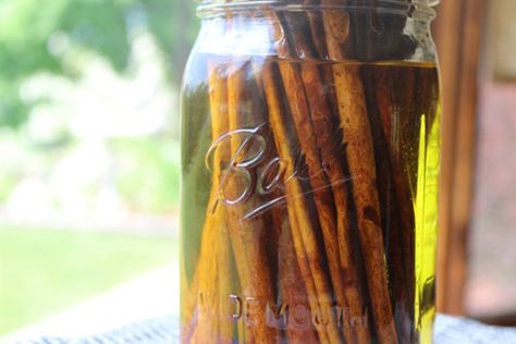 Cinnamon bark healing Oil herbal oil massage by TheFarmhouseWitch Diy Cinnamon, Cinnamon Bark Essential Oil, Homemade Essential Oils, Oil Making, Ingrown Toenail, Vinegar Uses, Homemade Oil, Meditation Candles, Cinnamon Oil