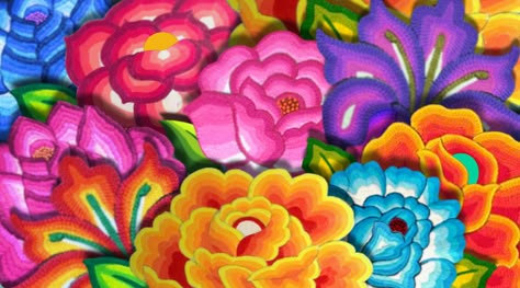 TPD Mural Mexican Style Flowers, Mexican Flower Painting, Mexican Flowers Art, Mexican Flower Design, Mexican Murals, Mexican Art Painting, Mexican Folk Art Painting, Mexican Artwork, Hispanic Art