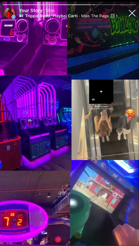 #arcade #instagram #layout #aesthetic #faceless #neonlights #tiktok Instagram Layout Aesthetic, Layout Aesthetic, Instagram Layout, Your Story, Instagram Story, Layout, Neon, Instagram