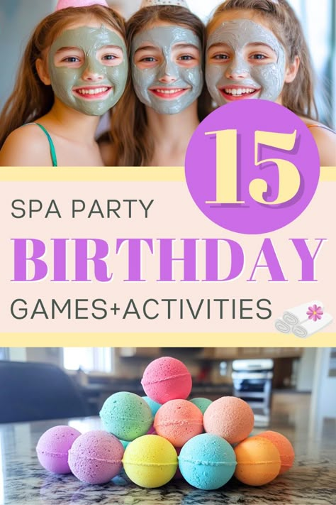 Planning the ultimate spa day bash? Check out these 15 spa birthday party ideas for kids and spa birthday party ideas for teenagers that are all about pampering, fun, and relaxation! From DIY facials to mani-pedi stations, this list has everything to make your party feel like a real spa retreat! 🌟👑 Tap to get inspired and create an unforgettable spa experience! 🛁✨ Spa Day Birthday Party Activities, Diy Spa Day Party, Skincare Party Themes, Spa Pool Party Ideas, Girls Spa Party Games, Spa Day Bday Party, Spa Night Slumber Party, Spa Birthday Party Games, Birthday Party Spa Ideas