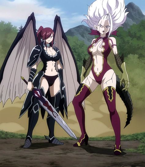 Scarlet Erza || Strauss Mirajane || Fairy Tail Laxus Fairy Tail, Mirajane Fairy Tail, Erza Scarlett, Fairy Tail Erza Scarlet, Fairy Tail Cosplay, Fairy Tail Funny, Fairy Tail Family, Fairy Tail Images, Fairy Tail Pictures