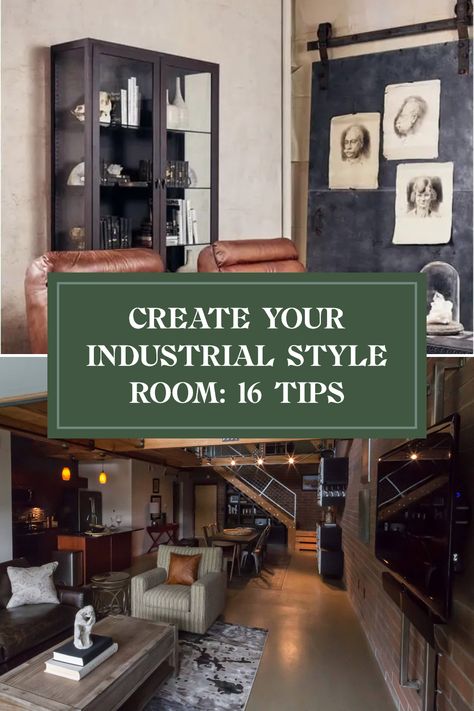 Looking to transform your space into a stunning industrial-style room? You're in the right place! Discover these 16 essential elements for designing your industrial haven at home. From exposed brick walls to metal accents, learn how to combine raw materials with modern furnishings. Find inspiration in urban aesthetics with vintage furniture, rustic decor, and unique lighting choices. Get ready to make your room both stylish and functional. It’s time to roll up your sleeves and get creative with your space design! Industrial Style Home, Cage Light, Exposed Brick Walls, Brick Walls, Basement Design, Metal Accents, How To Design, Exposed Brick, Unique Lighting