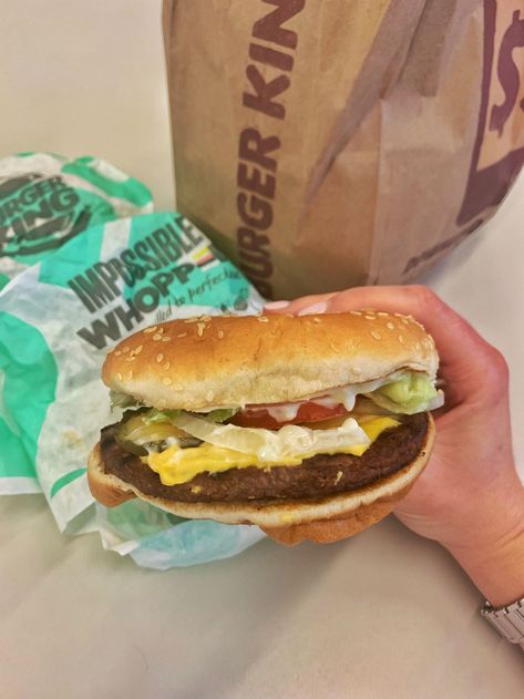 Burger King Whopper Aesthetic, Burger King Milkshake, Impossible Whopper, Food Campaign, Impossible Burger, Snack Craving, Grilled Beef, I Knew It, Fair Food Recipes