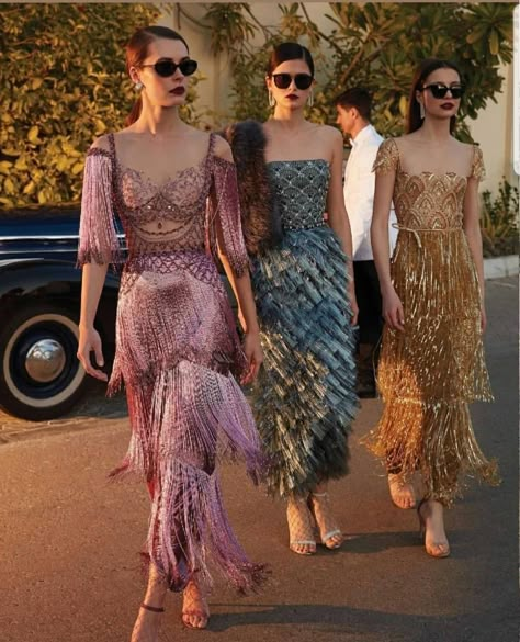 Long Sequin Dress, Tassels Fashion, Ideas Party, Moda Vintage, Cool Street Fashion, Mode Inspiration, Couture Collection, Fancy Dresses, Parisian Style