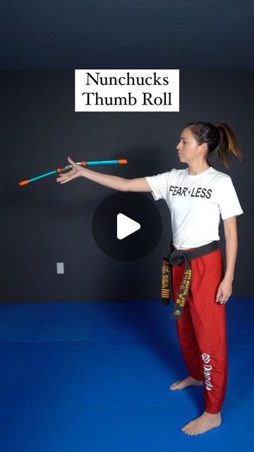 Samery Moras Taekwondo 🥋 Live Martial Arts on Instagram: "It’s getting to be performance & tournament season, so I’m going to be adding some more nunchucks tricks to my Black Belt Samery online membership training! 🥋🔥  This one is a thumb roll! I just added a video tutorial to walk you step-by-step, plus variations on how to add it into a combo!  If you want a link to sign up, comment “chux” below & I’ll send you a message with info to get started ✨  TKD Instructors- if there’s any specific tricks or combos you’ve been wanting to teach your students or add to your curriculum, lmk so I can add them to the list 🔥  Have an awesome weekend training everyone!  #taekwondo #tkd #martialarts #nunchucks #tkdgirl" Nunchucks Training, Tkd Girl, Online Membership, Nunchucks, Martial Art, My Black, Taekwondo, Black Belt, Video Tutorial