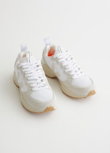 Veja Venturi - White - Veja - & Other Stories GB Veja Venturi Sneakers, Veja Venturi, Chic Sneakers, Trouser Outfits, Fall Capsule Wardrobe, Nike Fashion, Chunky Sneakers, Nike Air Max 97, Suede Sneakers