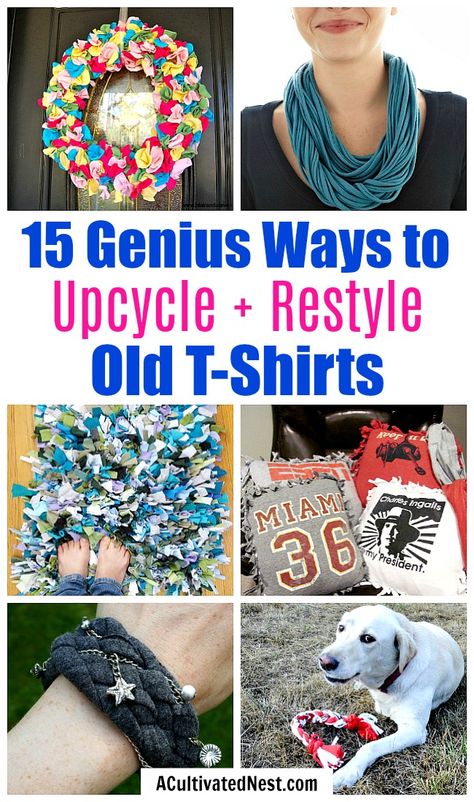 Upcycle T Shirts, Diy Old Tshirts, Shirt Upcycle Diy, Tee Shirt Crafts, Old Tee Shirts, Shirts Diy, Upcycle Repurpose, Upcycle Clothes Diy, Upcycle Shirt