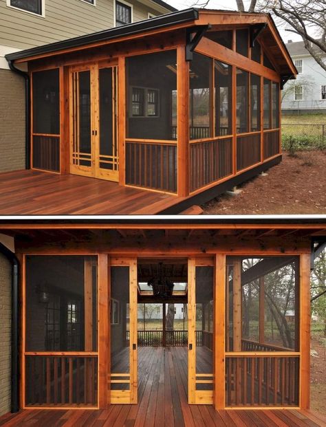 Screened In Back Porch Ideas Cozy, Diy Screened In Porch Cheap, Cozy Yard, Cozy Screened In Porch, Screened In Back Porch Ideas, Screened In Porch Diy, Backyard Goals, Screened Porch Designs, Screened Porches