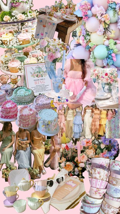 Bach Brunch, Pastel Garden Party, Bridal Picnic, Outdoor Tea Parties, Pastel Garden, 21st Bday Ideas, Fairy Tea Parties, Birthday Dinner Party, Prom Theme