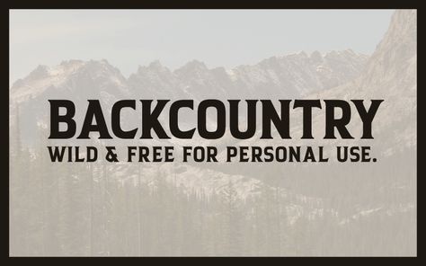 Backcountry Font | dafont.com Masculine Font, Font Logotype, Font Examples, Cartoon Font, Wedding Silhouette, Masculine Design, Fancy Fonts, Bold Fonts, Brush Font