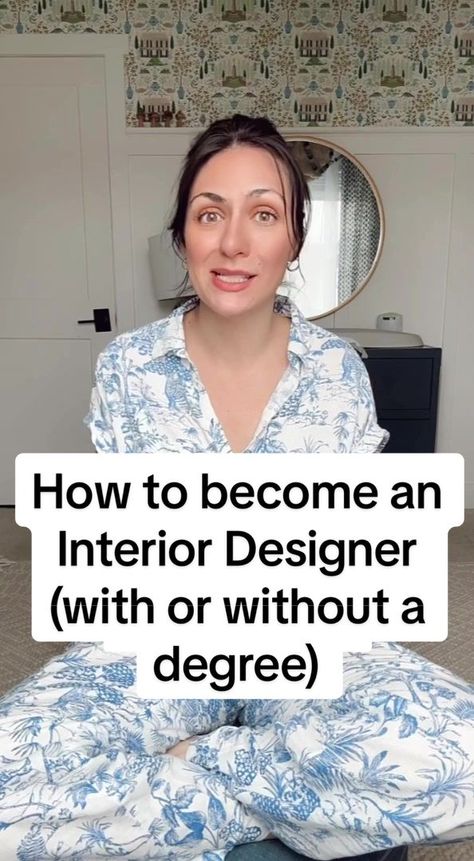 How to become an interior designer without a degree.. Can you be an interior designer without a degree? There’s 2 routes you can take to start an interior business. Option 1 is the traditional route with a Bachelors degree. Option 2 is as simply as starting your interior design business with a mentor. This is why I created my online course which will teach you step-by-step how to start and run a successful design business. It’s both a design and business course. Ncidq Exam, How To Become An Interior Designer, Interior Design Business Plan, Interior Design For Beginners, Design Your Own Room, Interior Design Basics, Interior Design Degree, Bold Bohemian, Shea Mcgee