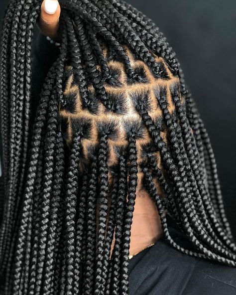 Knotless Braid Sizes, Small Knowles Braids, Braid Sizes, 90s Television, Easy Braid Styles, Hair Braid Designs, Box Braid Hair, Braids Hairstyles For Black Women, Curly Crochet Hair Styles