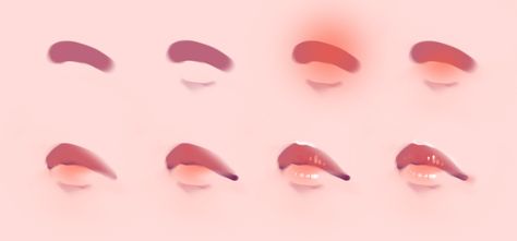 Juicy Lips Tutorial Digital, How To Draw Cute Lips, How To Color Lips Digital, Thick Lips Drawing, How To Color Lips, How To Shade Lips, How To Paint Lips, Drawing Lips Step By Step, How To Draw Noses