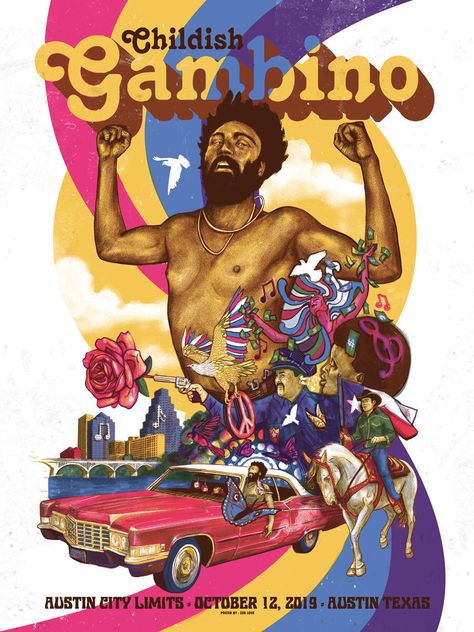 Childish Gambino Because The Internet, Rapper Posters, Awaken My Love, Because The Internet, Iphone Music, Vintage Music Posters, Austin City Limits, Music Poster Design, Graphic Poster Art