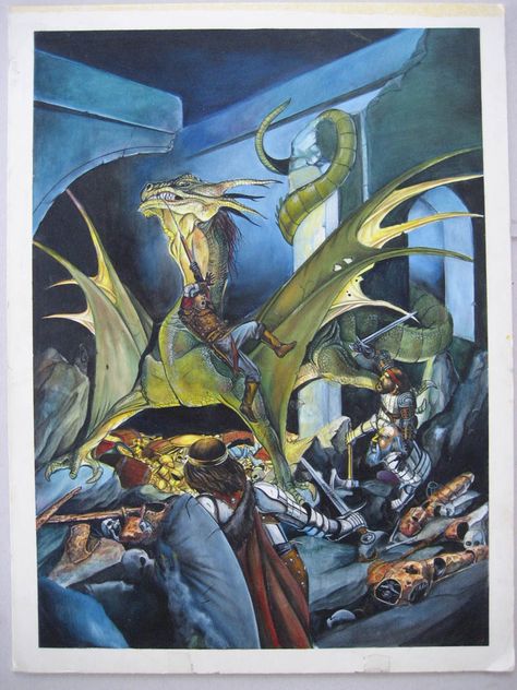 ToT Gallery of Original Paintings and Drawings Dragon Magazine, Advanced Dungeons And Dragons, Scifi Art, Got Dragons, Fantasy Role Playing, Dungeons And Dragons Game, Gif Images, Fantasy Castle, Fantasy Artist