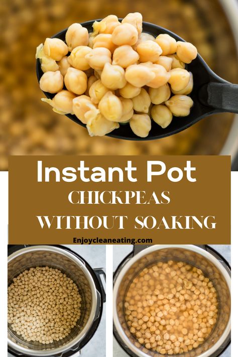 Dried Garbanzo Beans, Pressure Cooker Chickpeas, Instant Pot Chickpeas, Cook Chickpeas, Garbanzo Bean Recipes, Cooking Garbanzo Beans, Cooking Dried Beans, Dry Chickpeas, Healthy Instant Pot Recipes