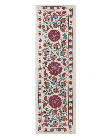 Suzani Fabric Pattern, Suzani Table Runner, Suzani Embroidery Motifs, Complicated Embroidery, Suzani Motifs, Surface Embellishment, Its Complicated, Shower Combo, Mughal Art Paintings