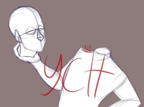 Headless Reference, Headless Drawing Reference, Shy Drawing Reference, Knight Poses Drawing Reference, Headless Drawing, Ych Poses Creepy, Halloween Poses Drawing, Draw A Character, Gamer Boy