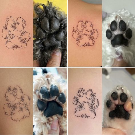 Moomin Tattoo, Bumble Bee Tattoo, Tattoos For Dog Lovers, Dog Paw Tattoo, Paw Tattoo, Henna Tattoo Designs Simple, Memorial Tattoo, Bee Tattoo, Tattoo Cover-up