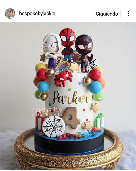 3rd Birthday Spiderman Cake, Spidey Birthday Party Cake, Spidey Friends Birthday Cake, Spidie And Friends Cake, Spidey And Amazing Friends Party, Spidy And Friends Cake Birthday Boys, Spidy Birthday Cakes, Spidey And His Friends Cake, Spider And His Amazing Friends Birthday Cake