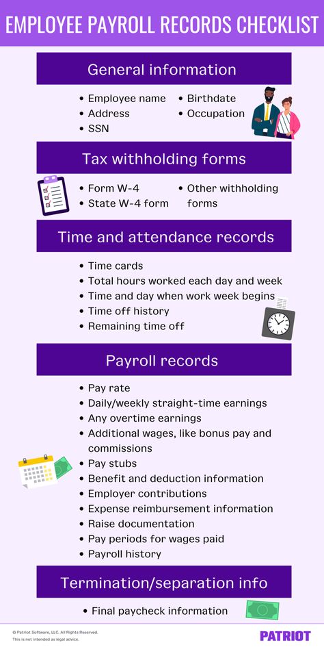 So, it’s crucial to keep payroll documents separate from other employment information and limit who has access to them. And, you should keep separate files for each employee. Employee Payroll Template, Payroll Checks 2023, Starting A Lip Gloss Business, Payroll Organization, Cleaning Business Checklist, Starting A Cleaning Business, Printable Job Applications, Starting A Business Checklist, Starting A Craft Business