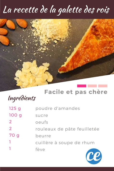 Galette Frangipane, Organic Cooking, Cake Story, Kids Recipes, Almond Recipes, Sweet Recipes, Mozzarella, Tart, Pancakes