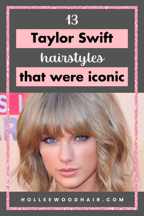 13 Taylor Swift hairstyles that were iconic Taylor Swift Hair 1989 Era, Taylor Swift Hair Short, Taylor Swift Reputation Hair, Country Curls, Taylor Swift Hair Bangs, Taylor Swift Short Hair, Taylor Swift Haircut, Taylor Swift Hairstyles, Taylor Swift Bob