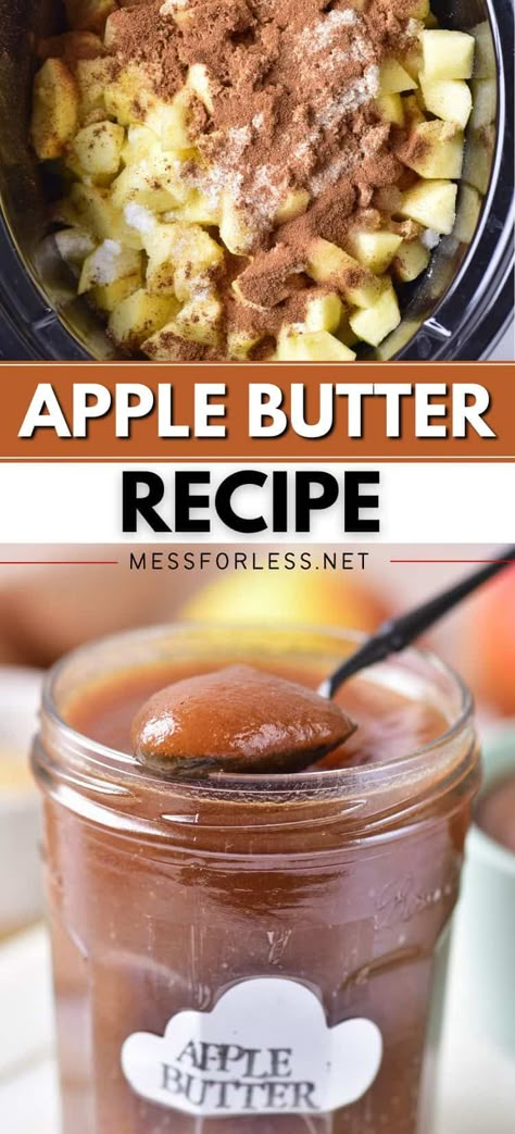 Make your own homemade apple butter recipe in the slow-cooker. Perfect for spreading on toast, adding to oatmeal, or using in baking. Crockpot Apple, Apple Butter Crock Pot, Slow Cooker Apple Butter, Apple Treats, Homemade Apple Butter, Apple Butter Recipe, Slow Cooker Apples, Butter Crock, Spend With Pennies