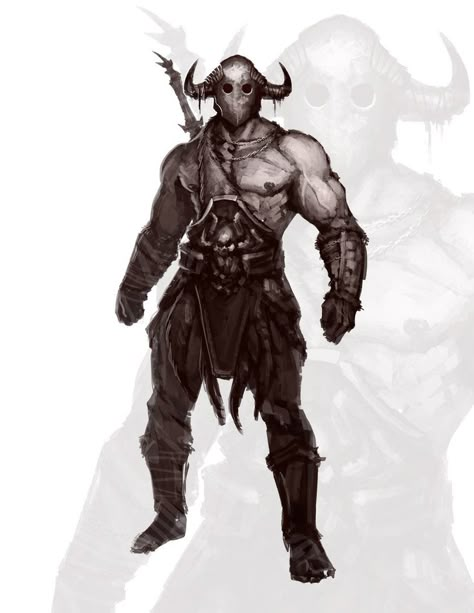 A Barbarian by bmd247 on deviantART D&d Barbarian Art, Path Of The Giant Barbarian, Zealot Barbarian, Dnd Barbarian, Barbarian Dnd, Barbarian Warrior, Arte Cyberpunk, Male Character, Fantasy Armor