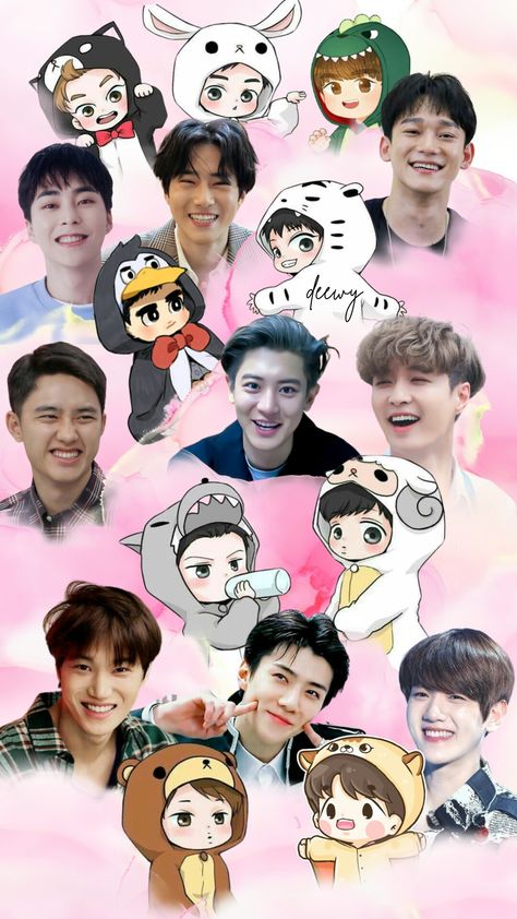 Exo Group Photo Wallpaper, Photo Wallpaper Cute, Funny Group Photos, Exo Group Photo, Exo Ot9, Exo Group, Kpop Lockscreen, Exo Wallpaper, Exo Fan Art