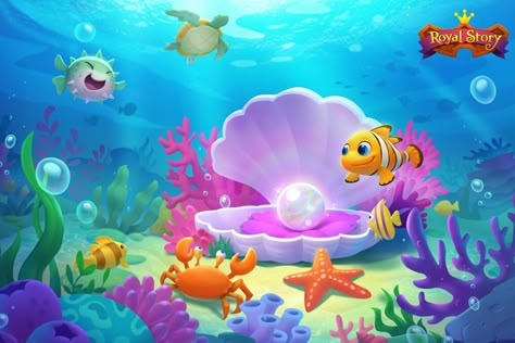 ArtStation - The sea next to the Kingdom , Uowls Underwater Concept Art, Under The Sea Background, Pen And Paper Games, Fish Background, Eyeball Art, Sea Illustration, Scene Drawing, Concept Art Tutorial, Underwater Art