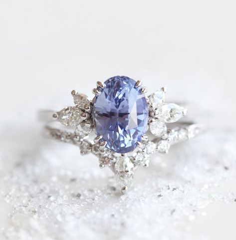 Unique Vintage Engagement Rings Sapphire, Lavender Sapphire Ring, Saphire Engament Ring Set, Lavender Sapphire Engagement Ring, Engagement Ring Purple, Purple Sapphire Engagement Ring, Purple Engagement Rings, Violet Sapphire, Lavender Sapphire