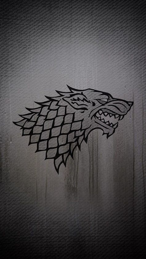 House Stark Aesthetic Wallpaper, House Stark Wallpapers, House Stark Aesthetic, House Stark Logo, House Stark Banner, Wolf Game Of Thrones, Game Of Thrones Wolf, Game Of Thrones Wolves, House Stark Sigil