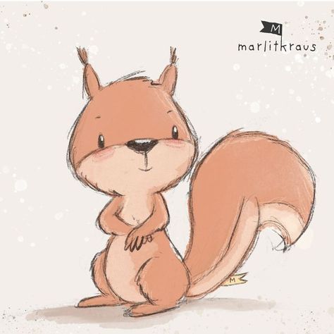 Squirrel Illustration, Picture Books Illustration, Happy Paintings, Draw Something, Childrens Illustrations, Children Illustration, Cute Illustration, Character Illustration, Picture Book