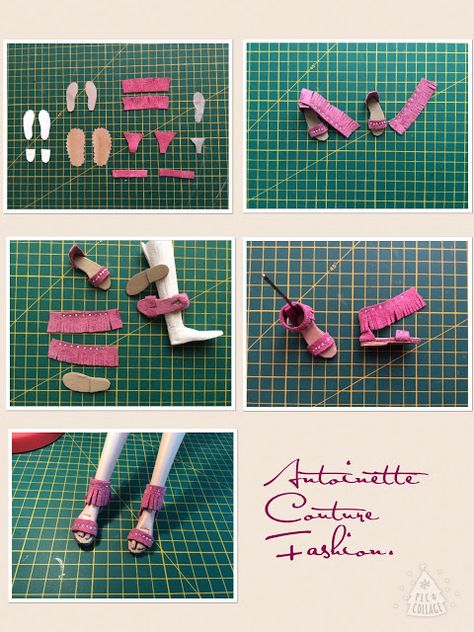 Fashion Dolls Couture - Unlimited: January 2016 Accessoires Barbie, Doll Shoe Patterns, 2016 Couture, Sewing Barbie Clothes, Barbie Sewing Patterns, Diy Barbie Clothes, Barbie Dolls Diy, Barbie Doll Clothing Patterns, Diy Barbie Furniture